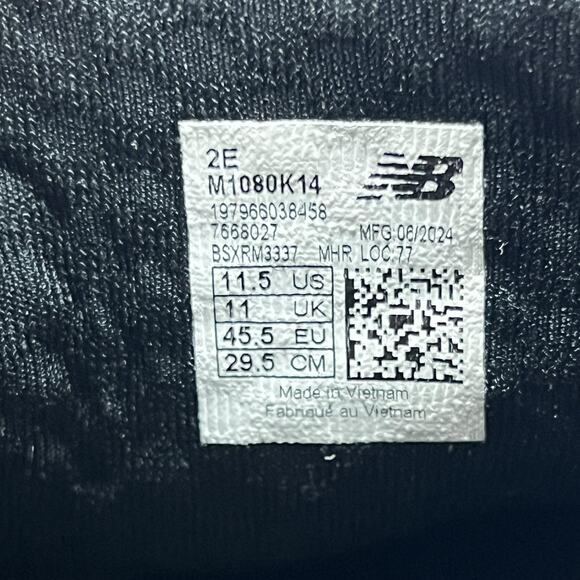 New Balance Fresh Foam 1080 V14 Shoes Men Size 11.5 EE Black Comfort Sneakers main image 6